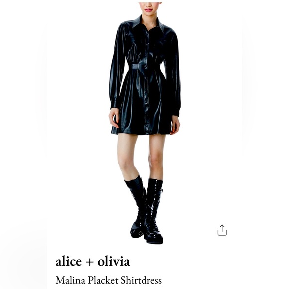 Alice + Olivia Dresses & Skirts - Alice+Olivia malice shirt dress NWT